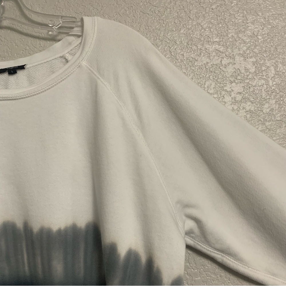 Rails Sweatshirt Womens L Theo Charcoal Dip Dye Tie Dye Ombre Boho Athleisure - Picture 6 of 15